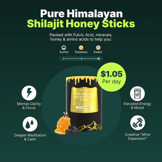 Himalayan Shilajit Honey Sticks – Pure & Organic