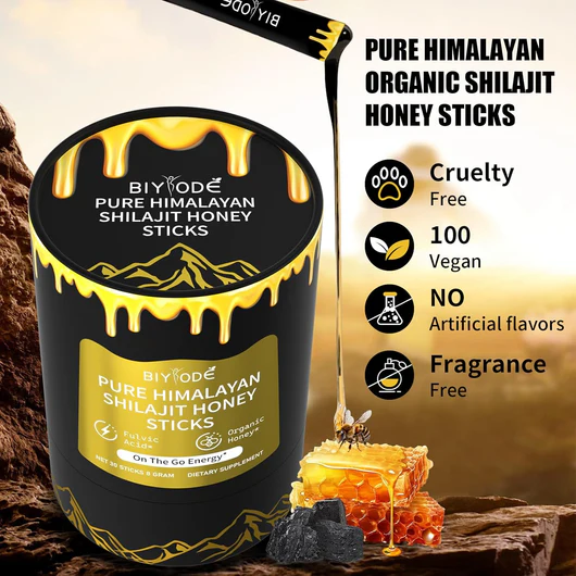 Himalayan Shilajit Honey Sticks – Pure & Organic