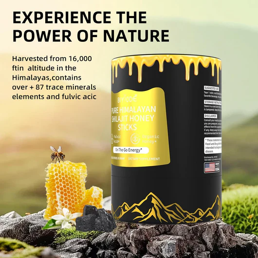 Himalayan Shilajit Honey Sticks – Pure & Organic